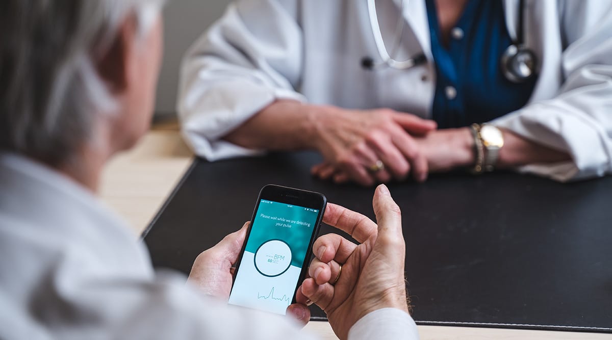 patiënt op bezoek bij de dokter