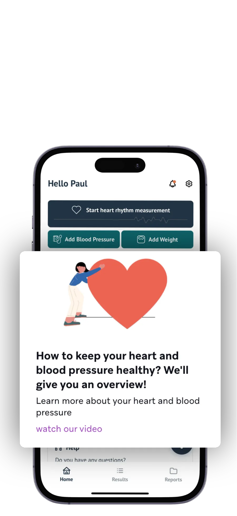 Short lessons explaining heart health numbers in the app