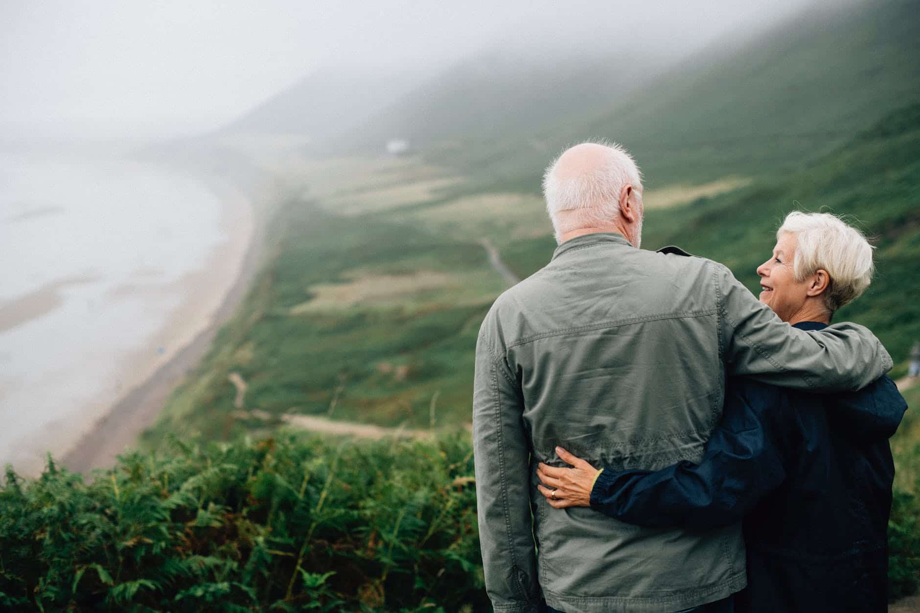 Older couple enjoying the view