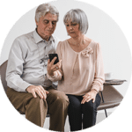 Older couple using FibriCheck